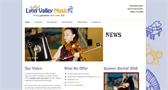 Desktop Screenshot of lynnvalleymusic.com